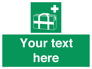 Custom sign safe condition Medical grab bag